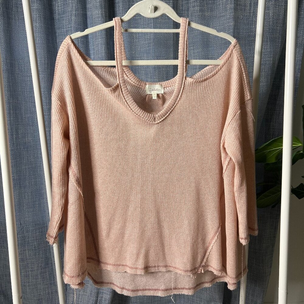 Deletta by Anthropologie XS Off-the-Shoulder Top – Chic & Feminine